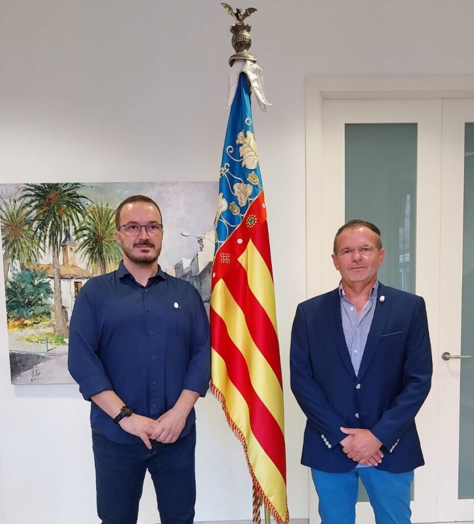 Josep Mateu Lahoz y Manuel Carrasquero Viana, representants del PSPV-PSOE de Meliana